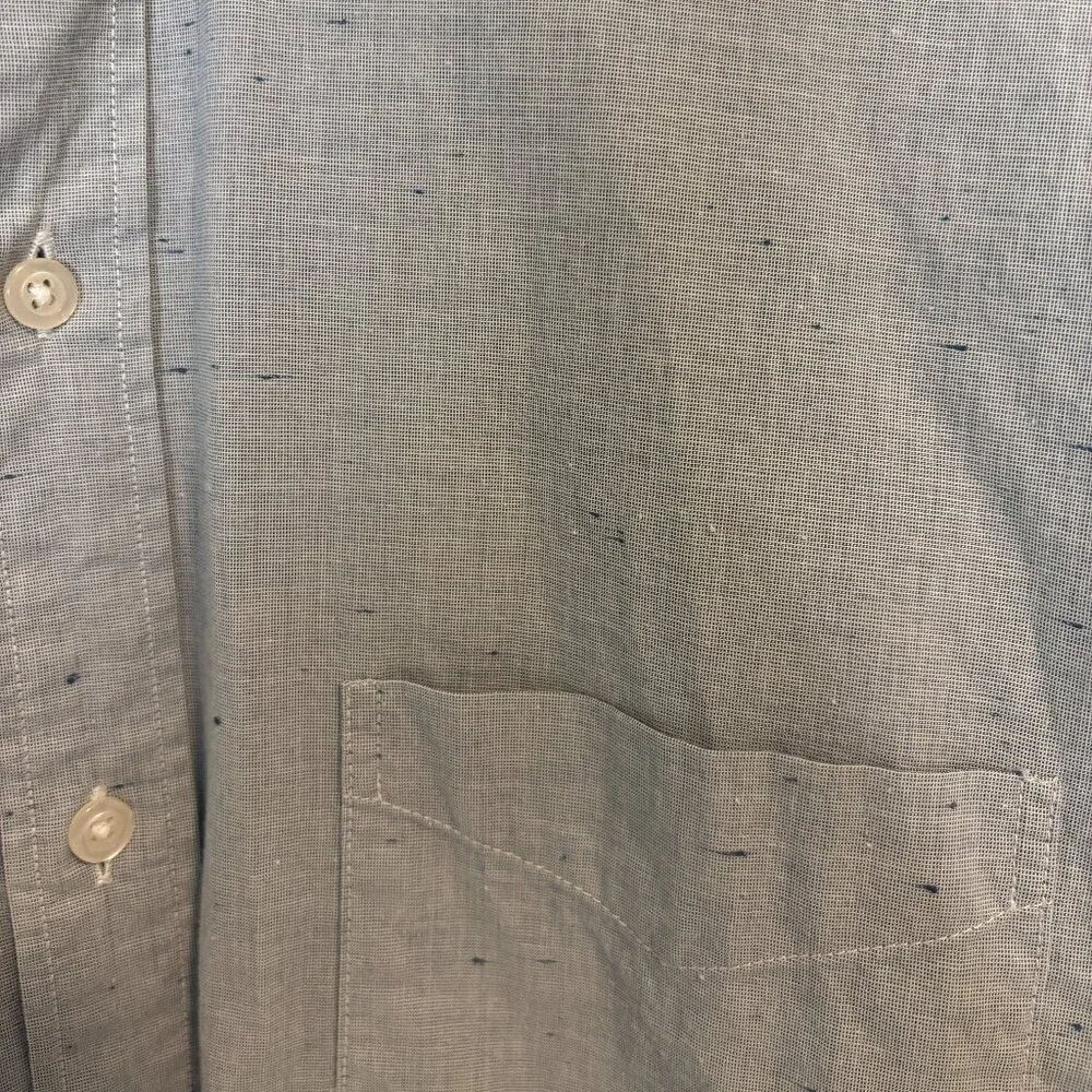 Bonobos Men’s XL Extra Large Slim Fit Button Down Dress Shirt Blue Marled Print - Picture 7 of 7